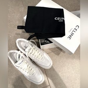 Leather sneakers , Celine, white, size 40